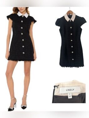 Likely Riello Tweed Mini Dress